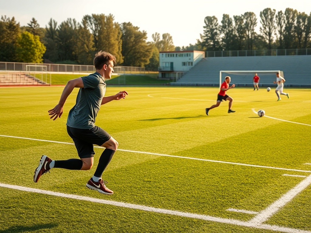 Ilustracja przedstawiająca tramwaj i motocykl żużlowy w Gorzowie Wielkopolskim, symbolizująca sport i nietypowe wydarzenia